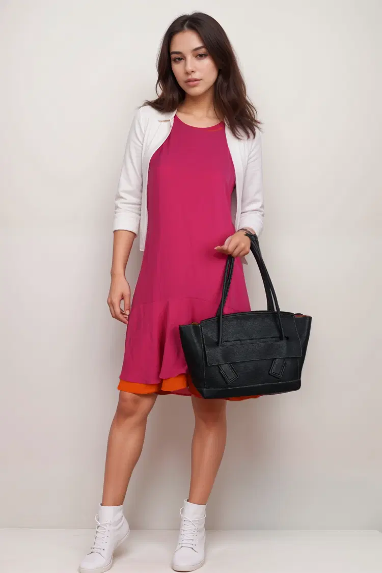 Bottega Veneta Black Leather Arco 48 Tote-Hover-Image