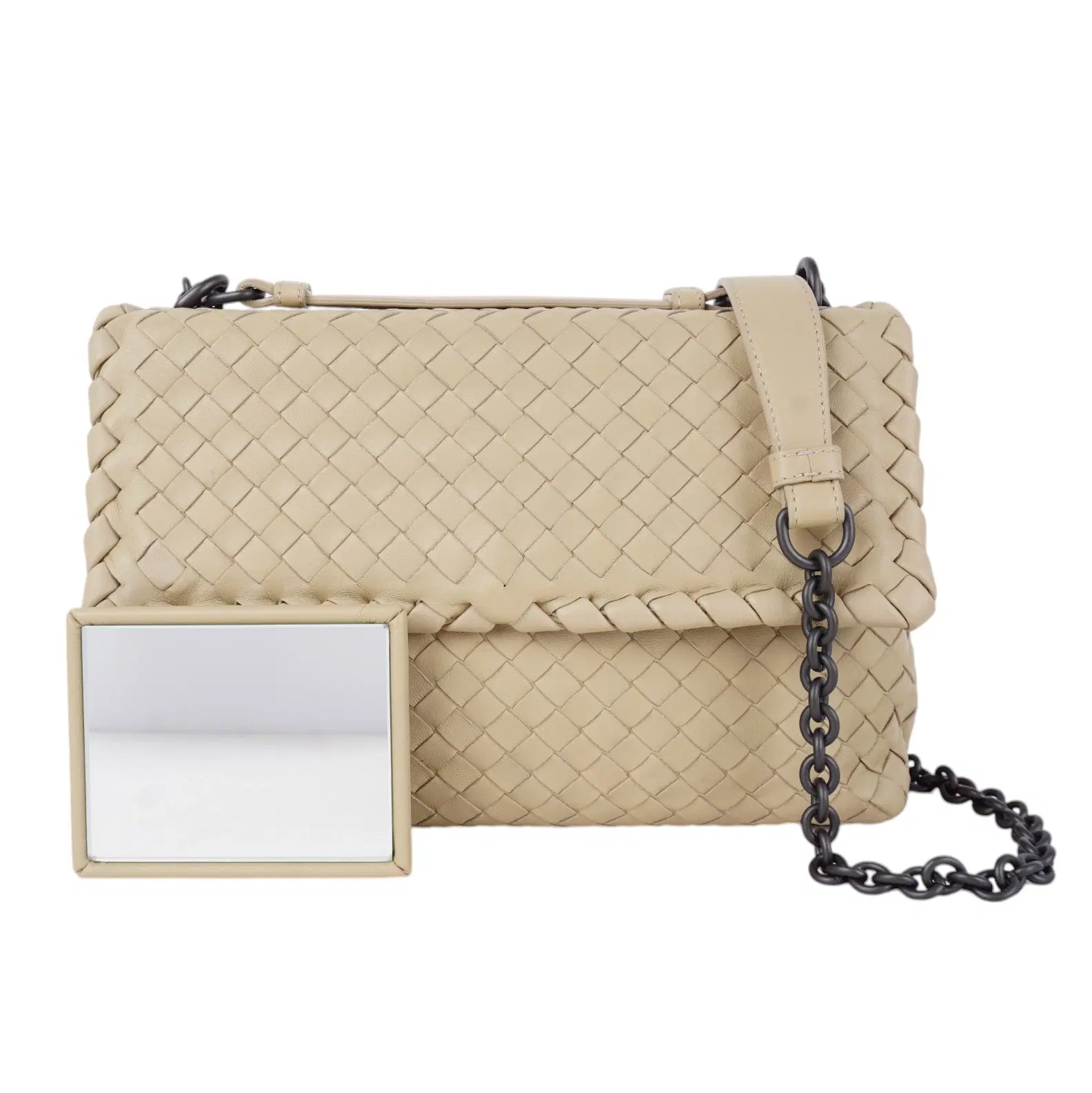 Bottega Veneta Intrecciato Leather Olympia Shoulder Bag