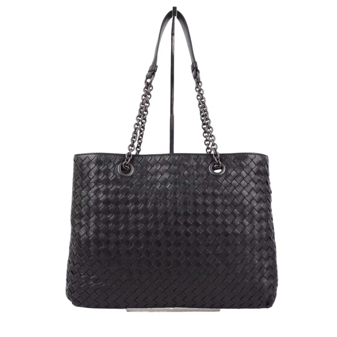 Bottega Veneta Woven Nappa Intrecciato Leather Chain Tote Bag