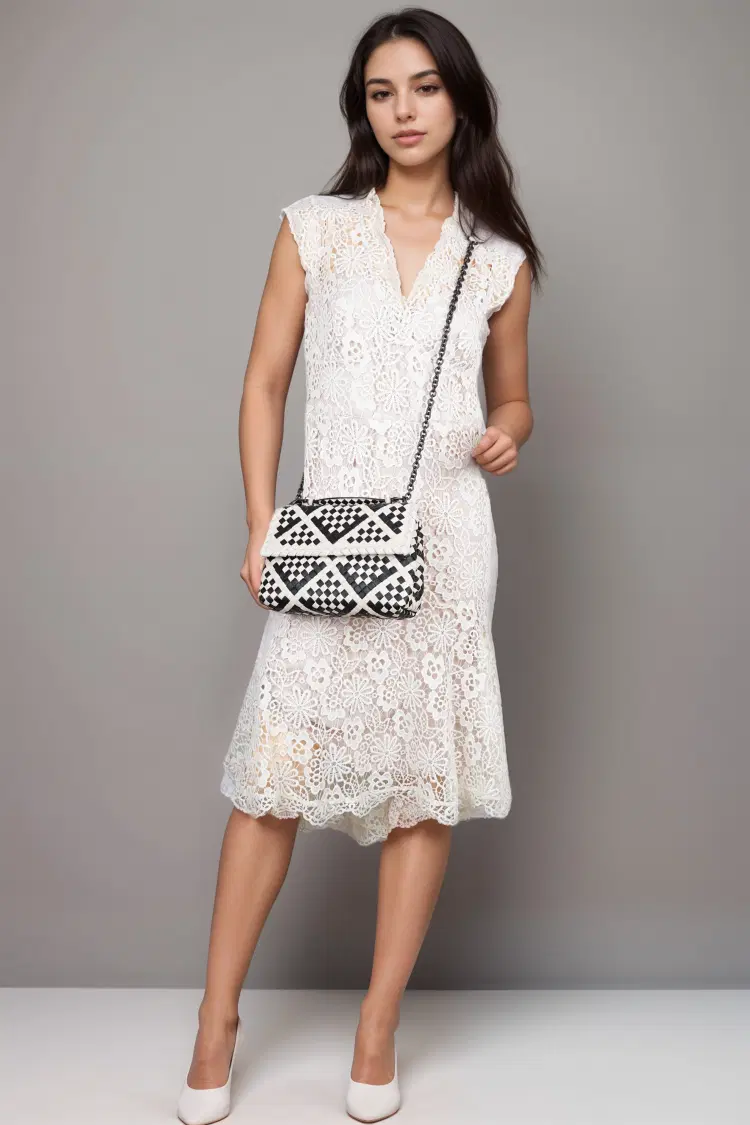 Bottega Veneta Olympia Checkerboard Leather Shoulder Bag-Hover-Image