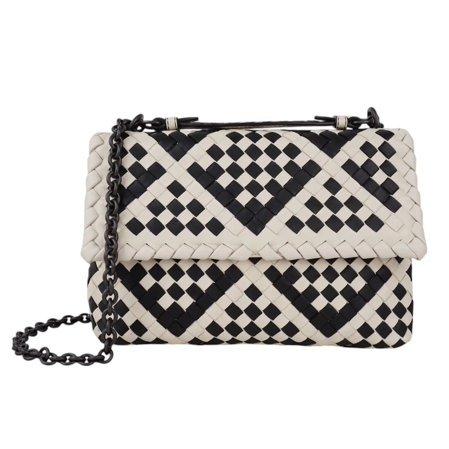 Bottega Veneta Olympia Checkerboard Leather Shoulder Bag
