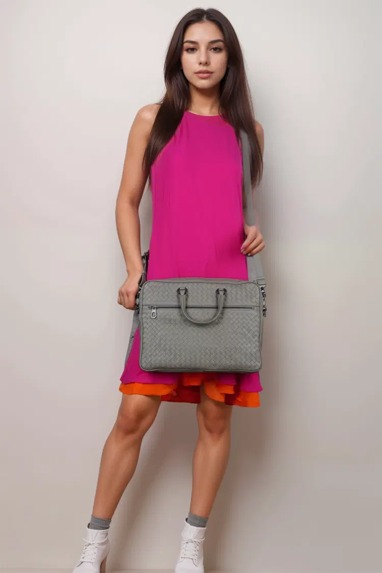 Bottega Veneta Intrecciato Briefcase-Hover-Image