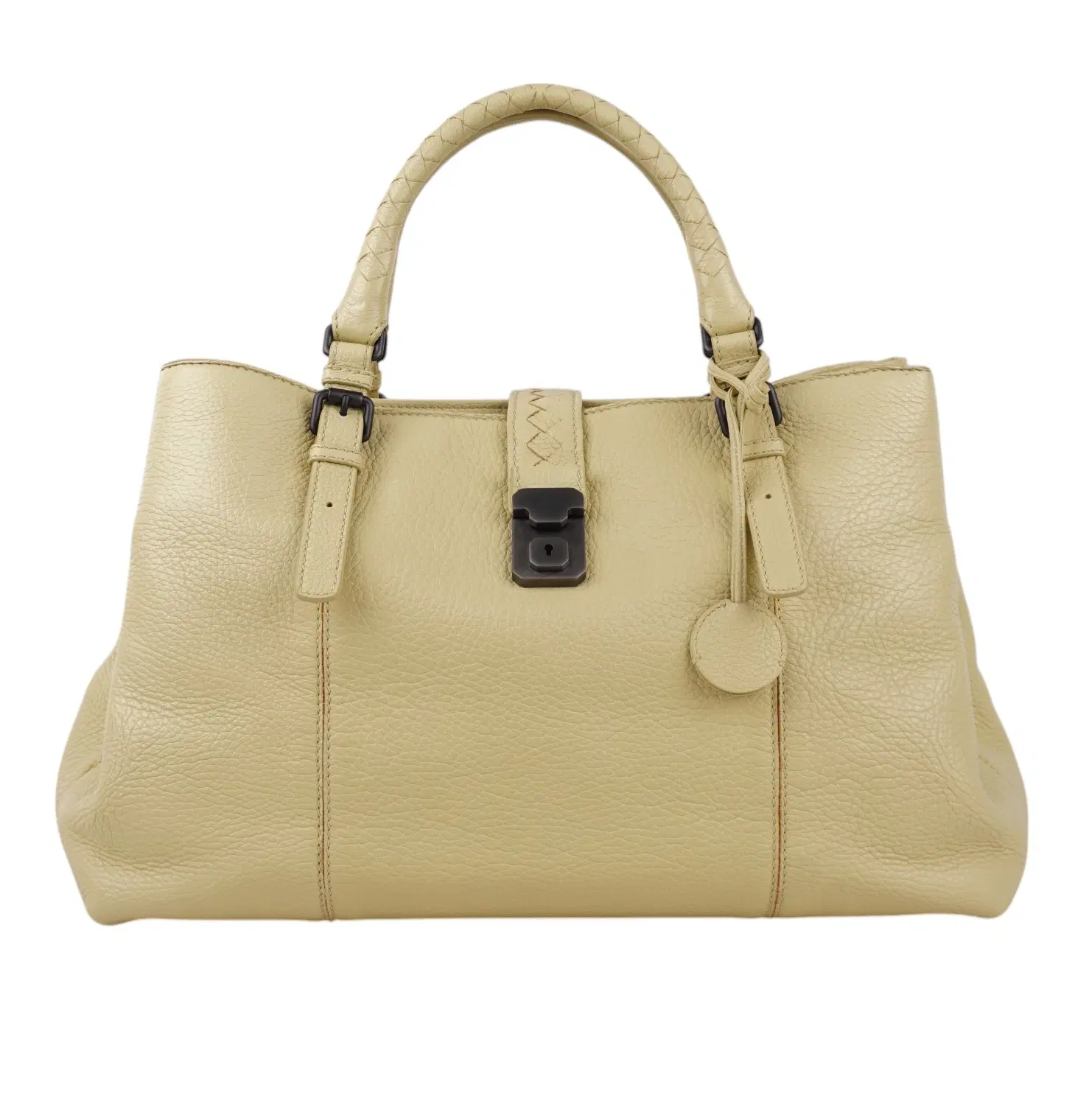 Bottega Veneta Intrecciato Roma Leather Satchel Bag
