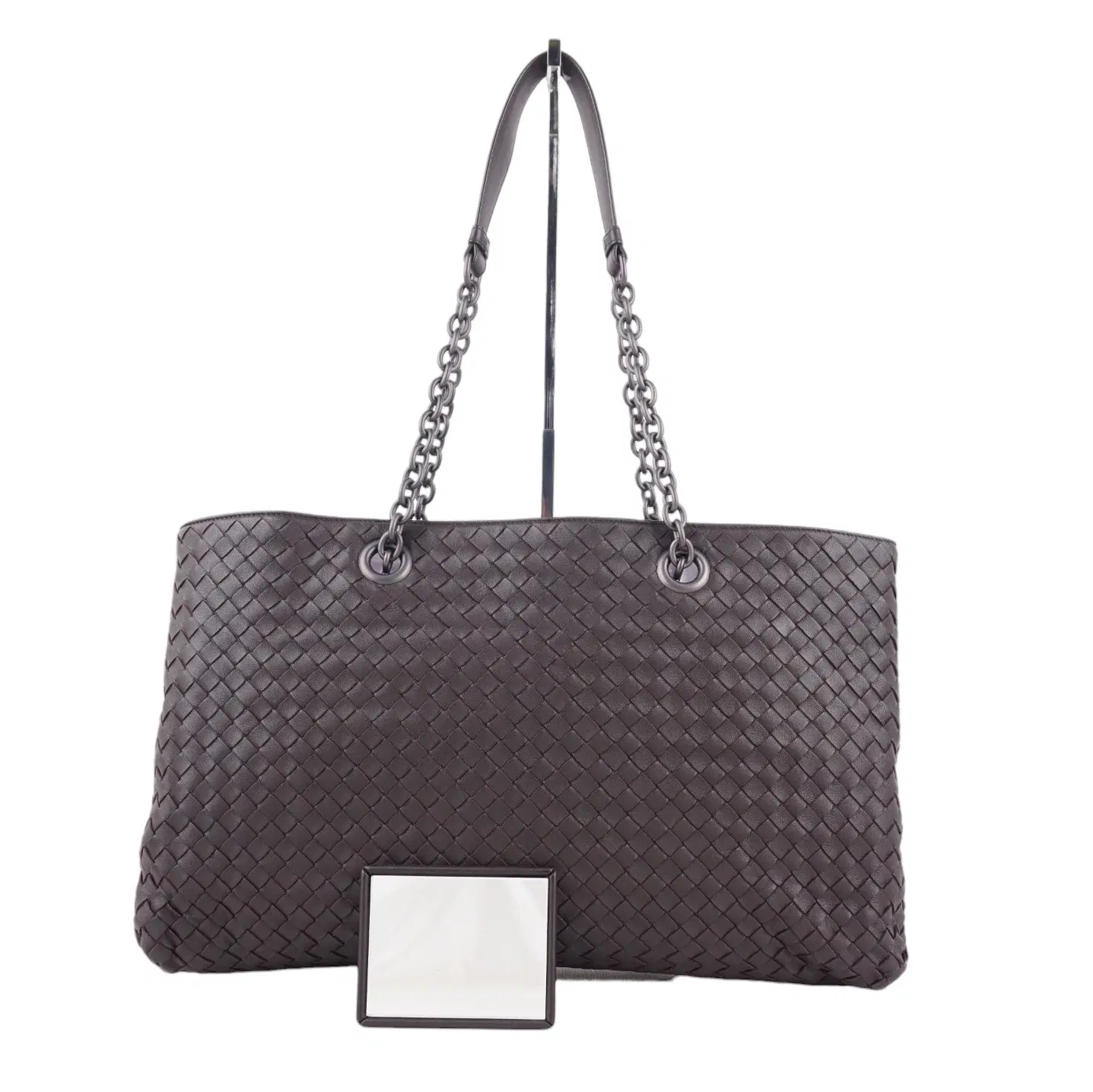Bottega Veneta intrecciato Leather Double Chain Tote