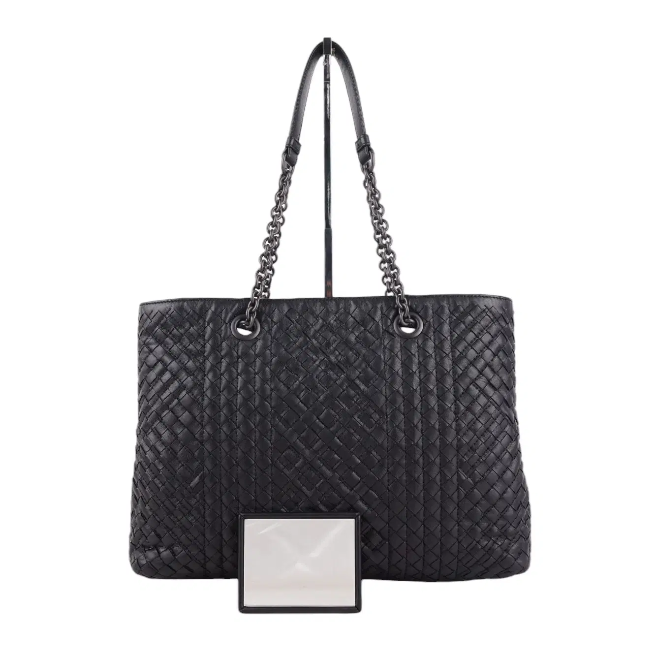 Bottega Veneta Double Chain Tote Stitched Intrecciato Calfskin