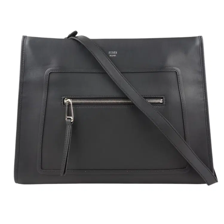 Fendi Black Runaway Bag Leather Black-Hover-Image
