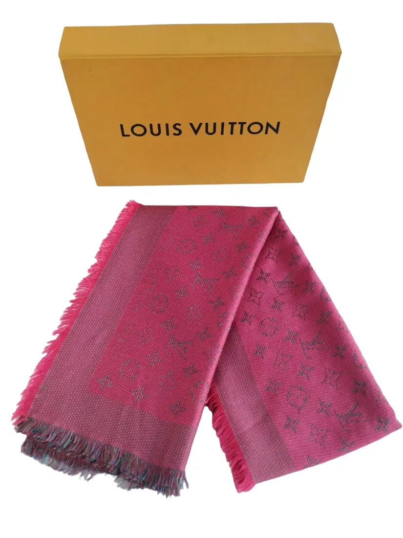 Louis Vuitton Jacquard Silk Wool Monogram Rainbow Shawl