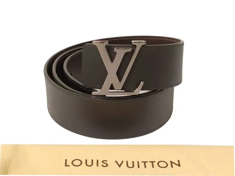 Louis Vuitton LV Initiales Reversible Black and Brown Leather Belt-Hover-Image
