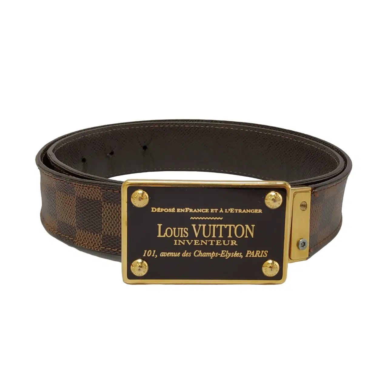 Louis Vuitton Inventeur Damier Ebene Reversible Belt