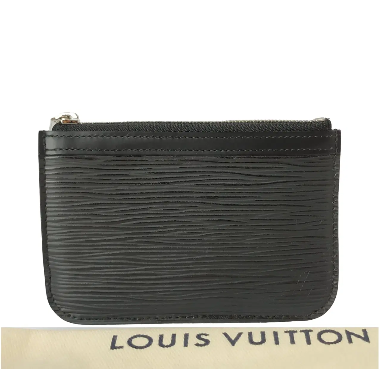Louis Vuitton Black Epi Leather Pochette Cles Key Holder
