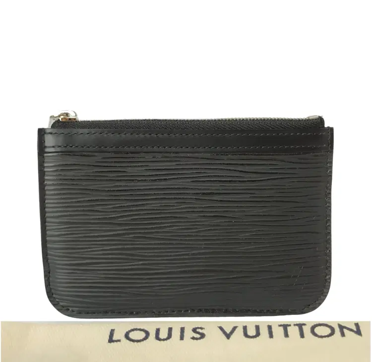 Louis Vuitton Black Epi Leather Pochette Cles Key Holder-Hover-Image