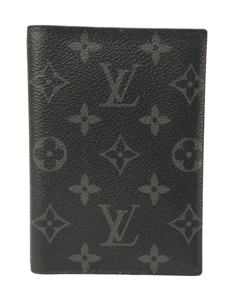 Louis Vuitton Monogram Eclipse Canvas Passport Cover-Hover-Image