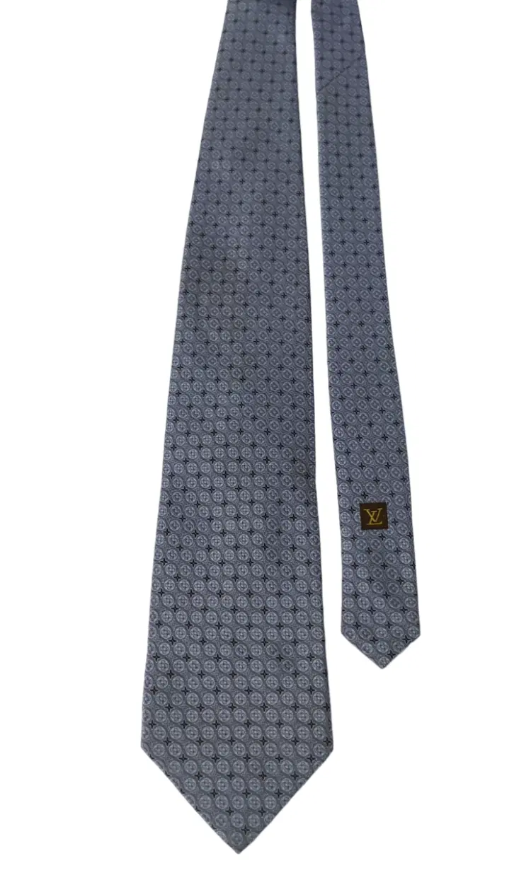 Louis Vuitton Dark Blue Tie-Hover-Image