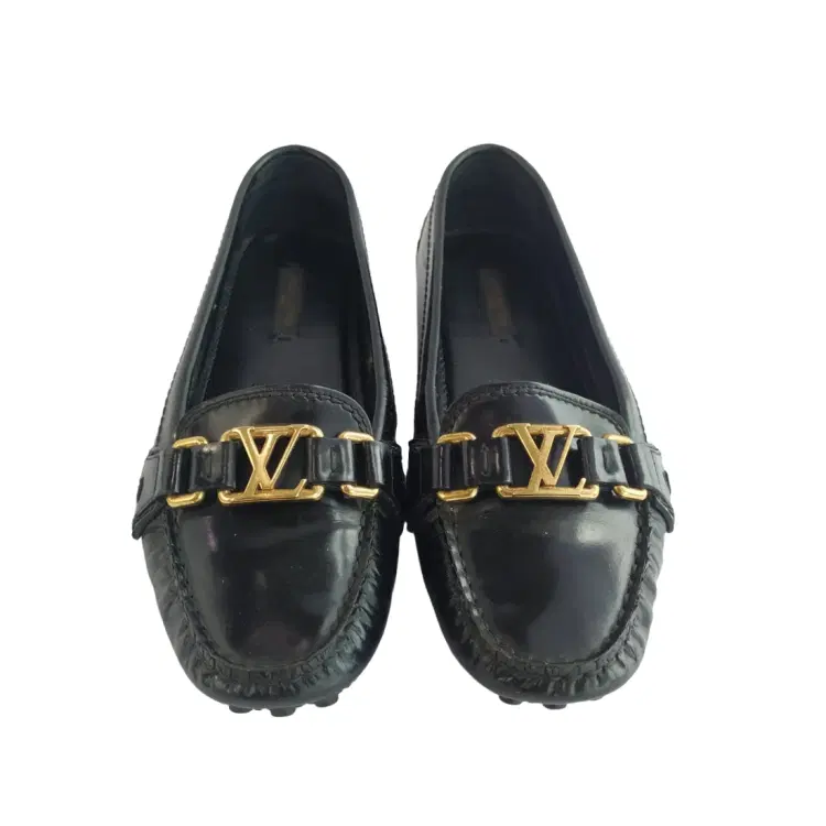 Louis Vuitton Black Patent Leather Oxford Loafer-Hover-Image