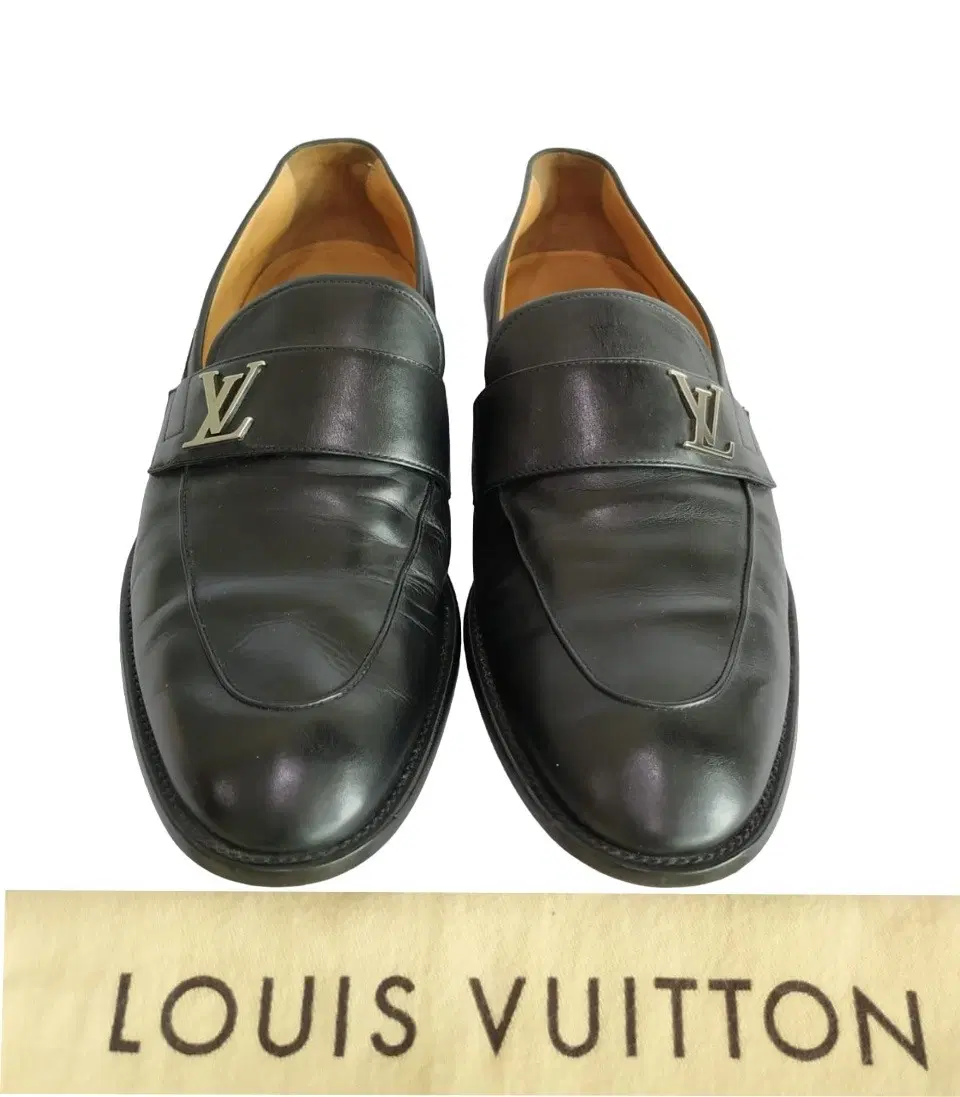 Louis Vuitton Black Leather Saint Germain Loafers