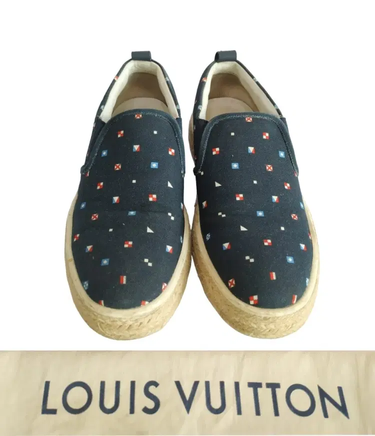 Louis Vuitton Navy Canvas Damier Americas Cup Slip On Sneaker-Hover-Image
