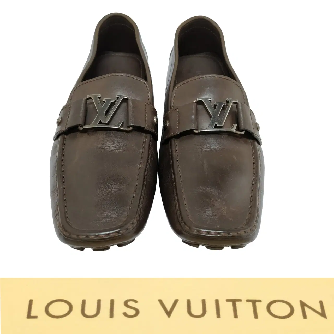 Size 9.5 - Louis Vuitton Brown Monte Carlo Moccasins Driving Loafer