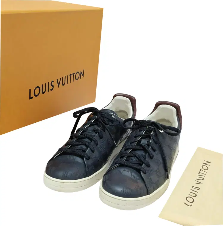 Size 8.5 - Louis Vuitton Damier Infini Frontrow Navy Seakers-Hover-Image