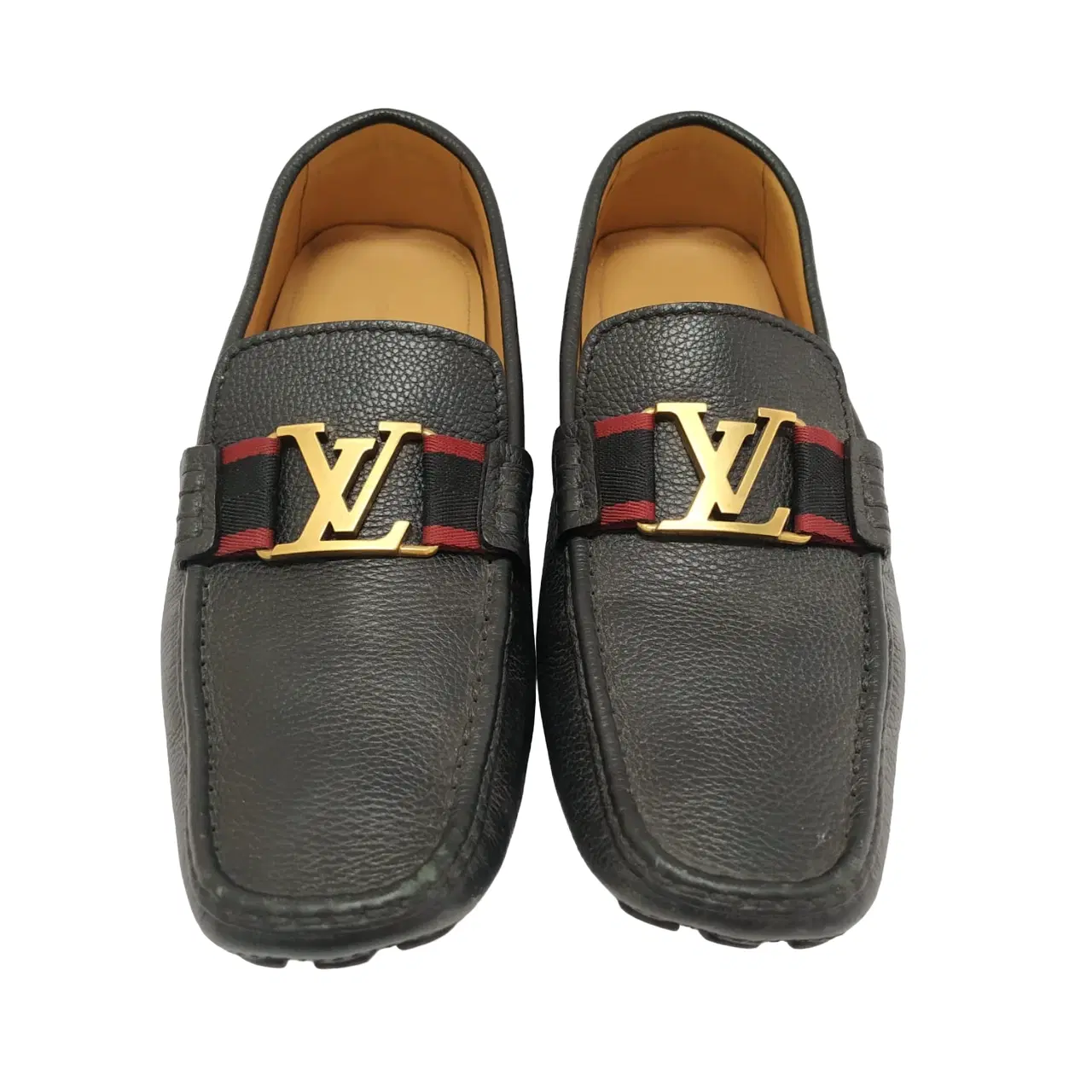 Size 8.5 - Louis Vuitton Black Monte Carlo Moccasin Loafers