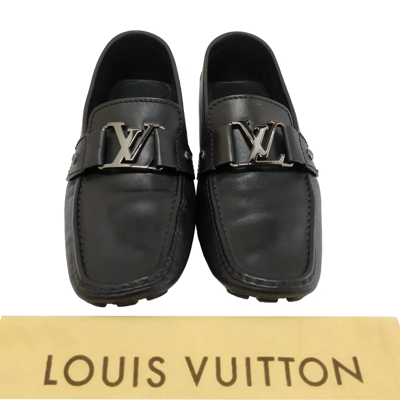 Size 6.5 - Louis Vuitton Black Monte Carlo Driving Moccasin