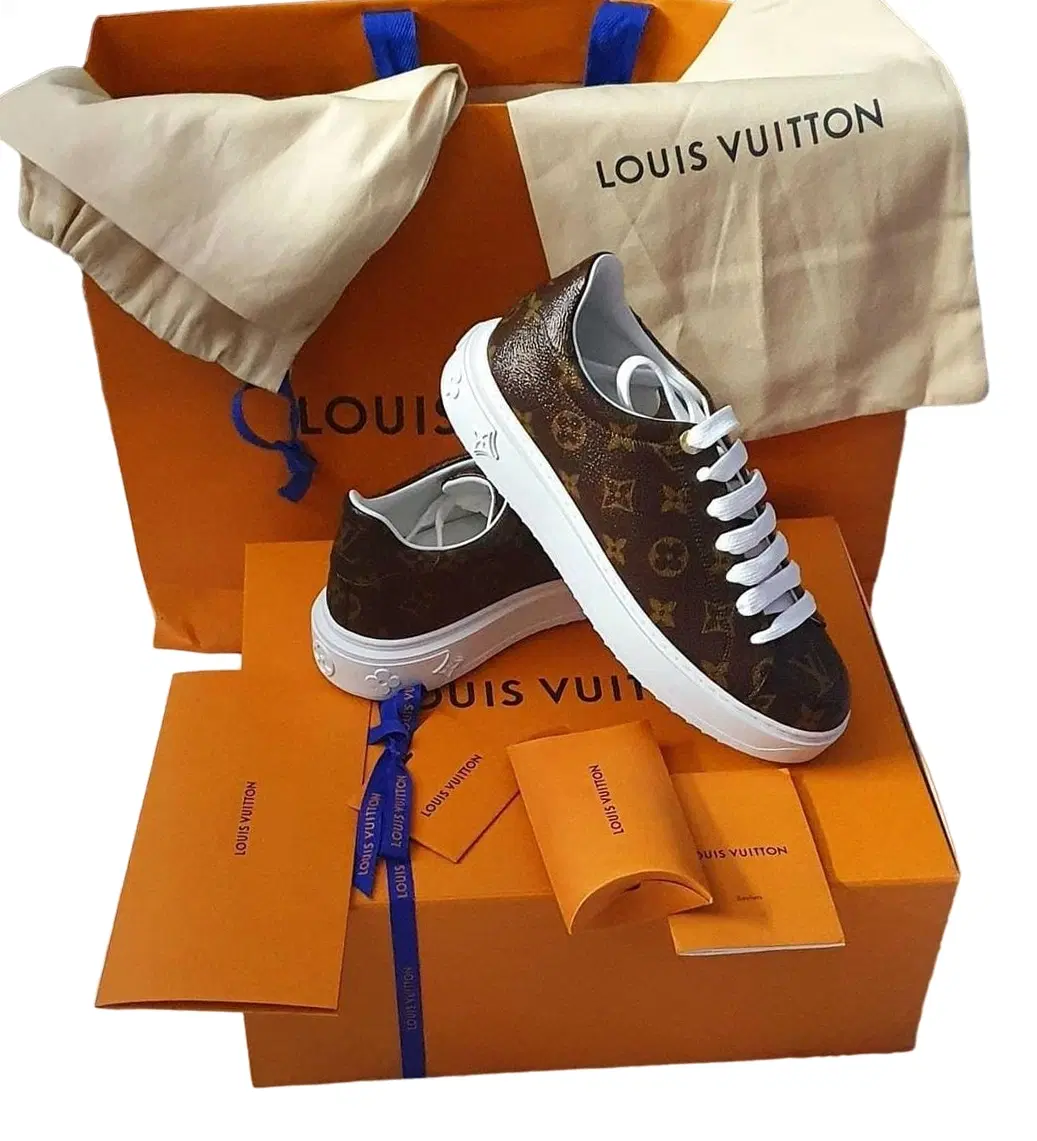 Size 39.5 - Louis Vuitton Monogram Canvas Time Out Sneaker