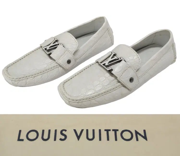 Louis Vuitton Monte Carlo Croc Leather Driving Loafer-Hover-Image