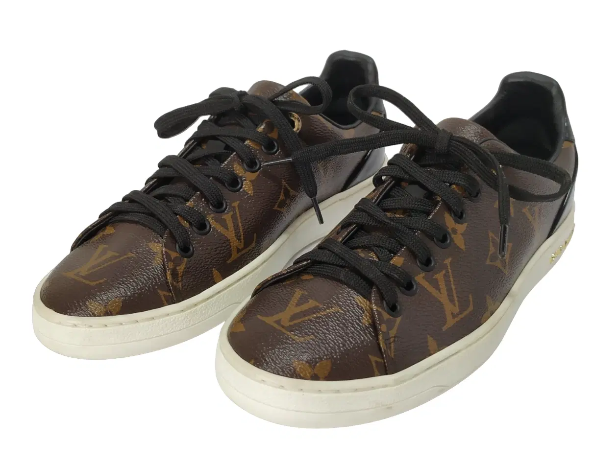 Size 36.5 - Louis Vuitton Monogram Coated Canvas Frontrow Sneakers