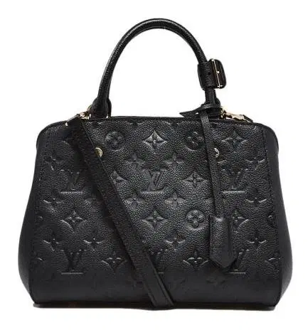 Louis Vuitton Black Monogram Empreinte Leather Montaigne BB Bag