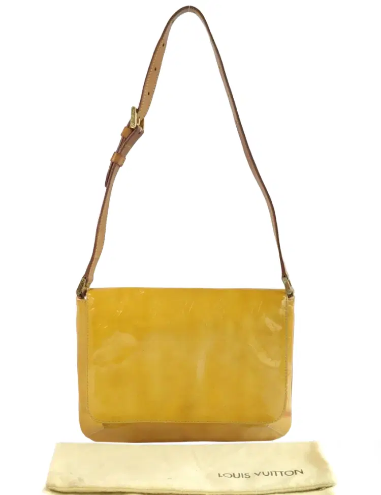 Louis Vuitton Vernis Yellow Monogram Thompson Street Bag-Hover-Image