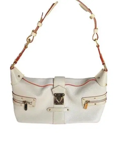 Louis Vuitton White Suhali Leather Bag-Hover-Image
