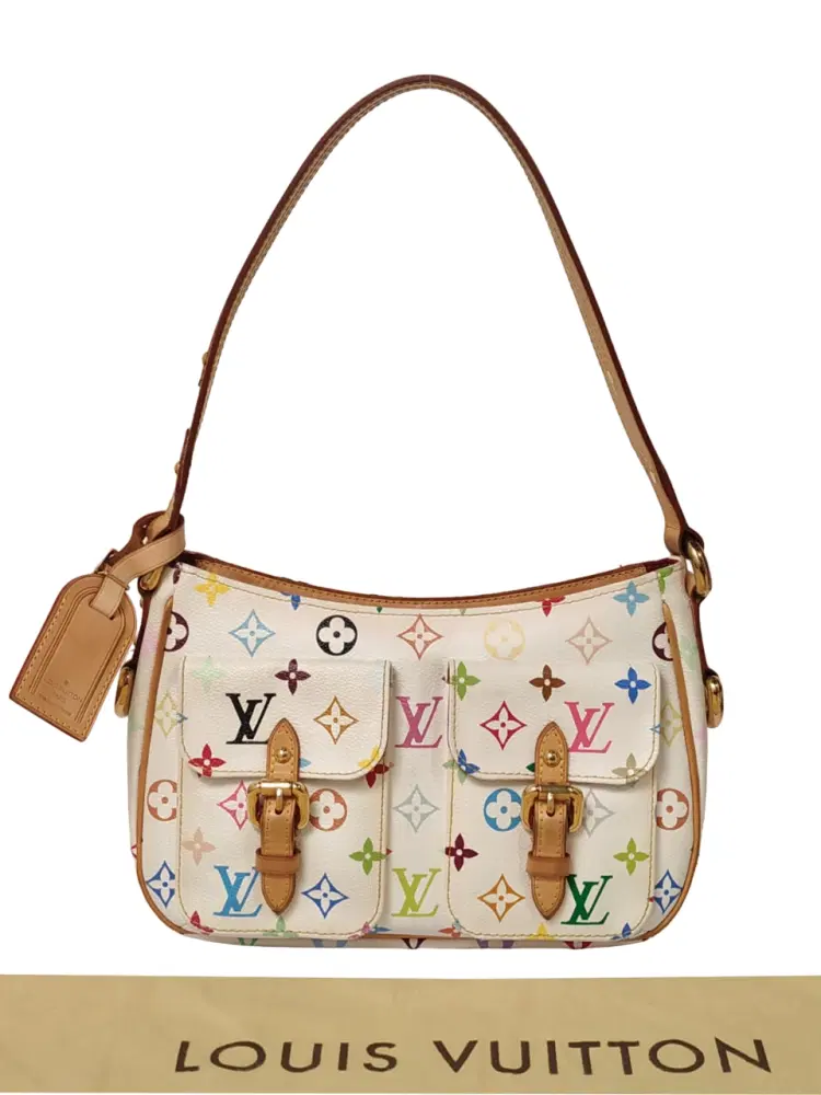 Louis Vuitton White Monogram Multicolor Lodge PM Bag-Hover-Image