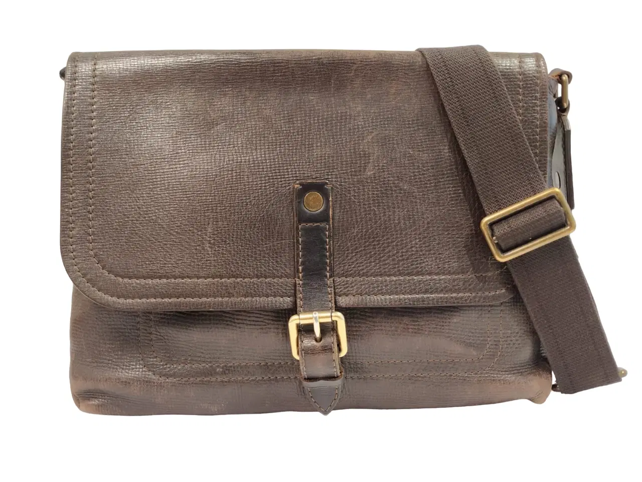 Louis Vuitton Utah Omaha Leather Messenger Bag