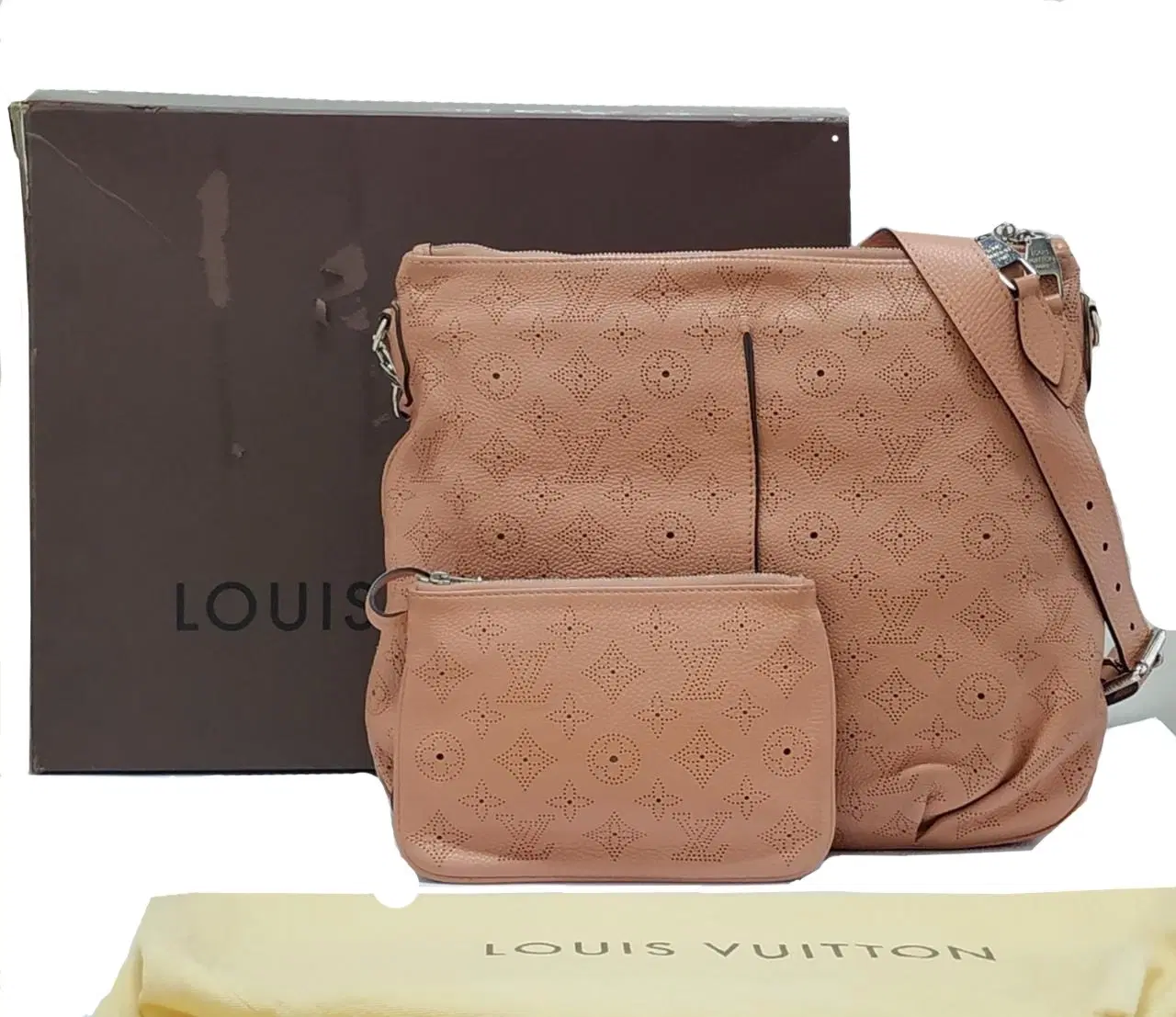 Louis Vuitton Monogram Mahina Leather Selene PM Bag