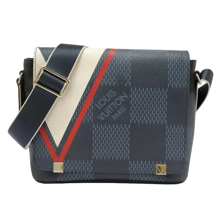 Louis Vuitton Damier Cobalt Latitude Americas Cup District PM Messenger Bag-Hover-Image
