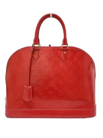 Louis Vuitton Red Monogram Vernis Alma GM Bag-Hover-Image