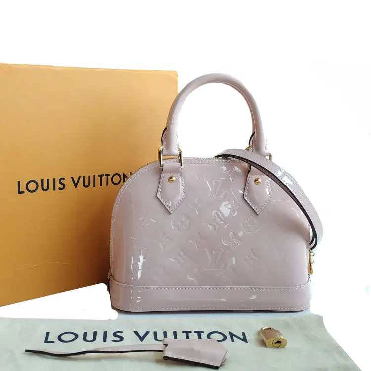 Louis Vuitton Monogram Vernis Pink Patent Leather Alma BB Bag-Hover-Image