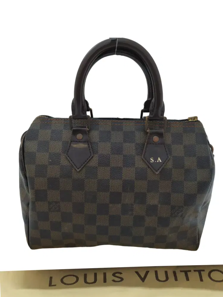 Louis Vuitton Brown Damier Ebene Canvas Speedy 25 Bag-Hover-Image