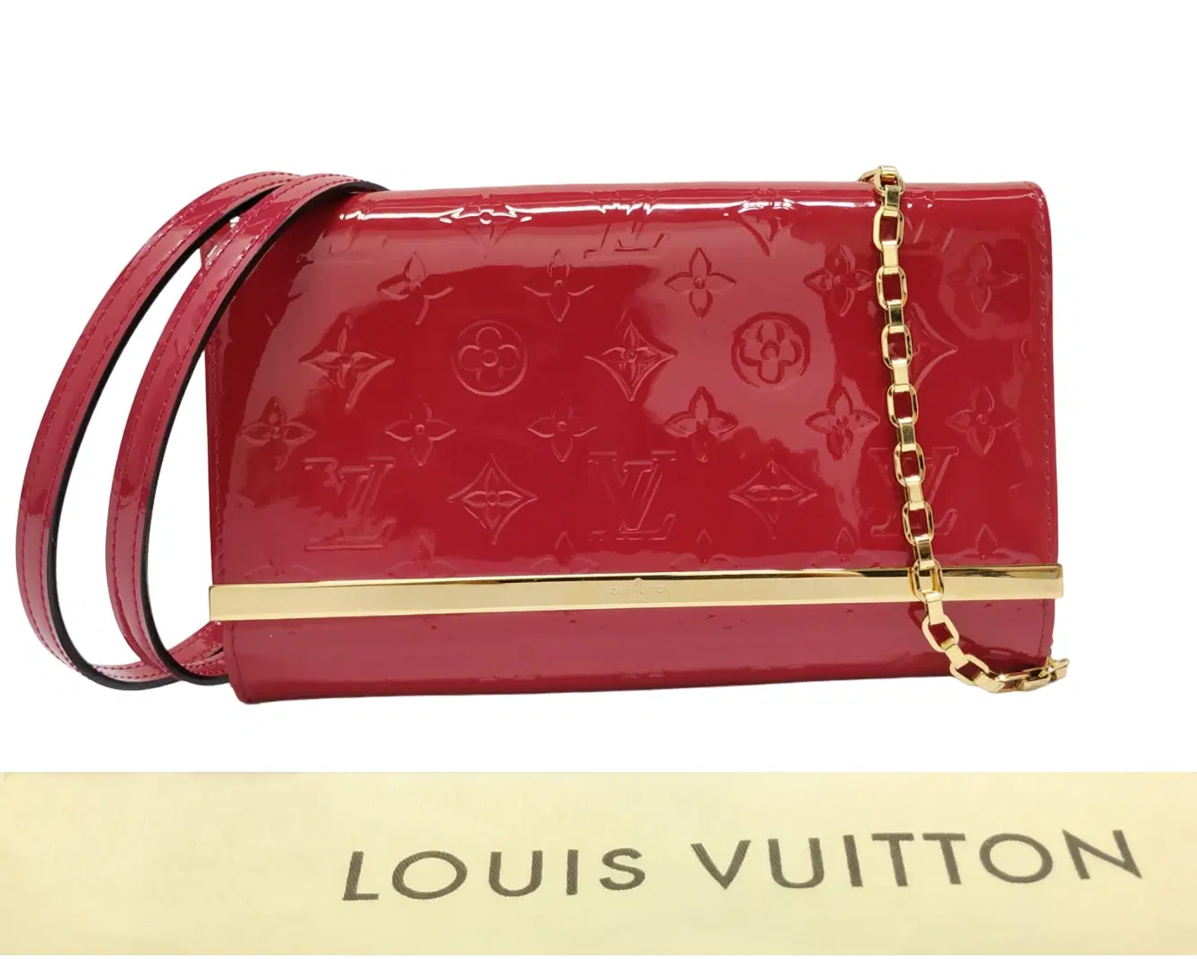 Louis Vuitton Monogram Vernis Ana Pochette Clutch