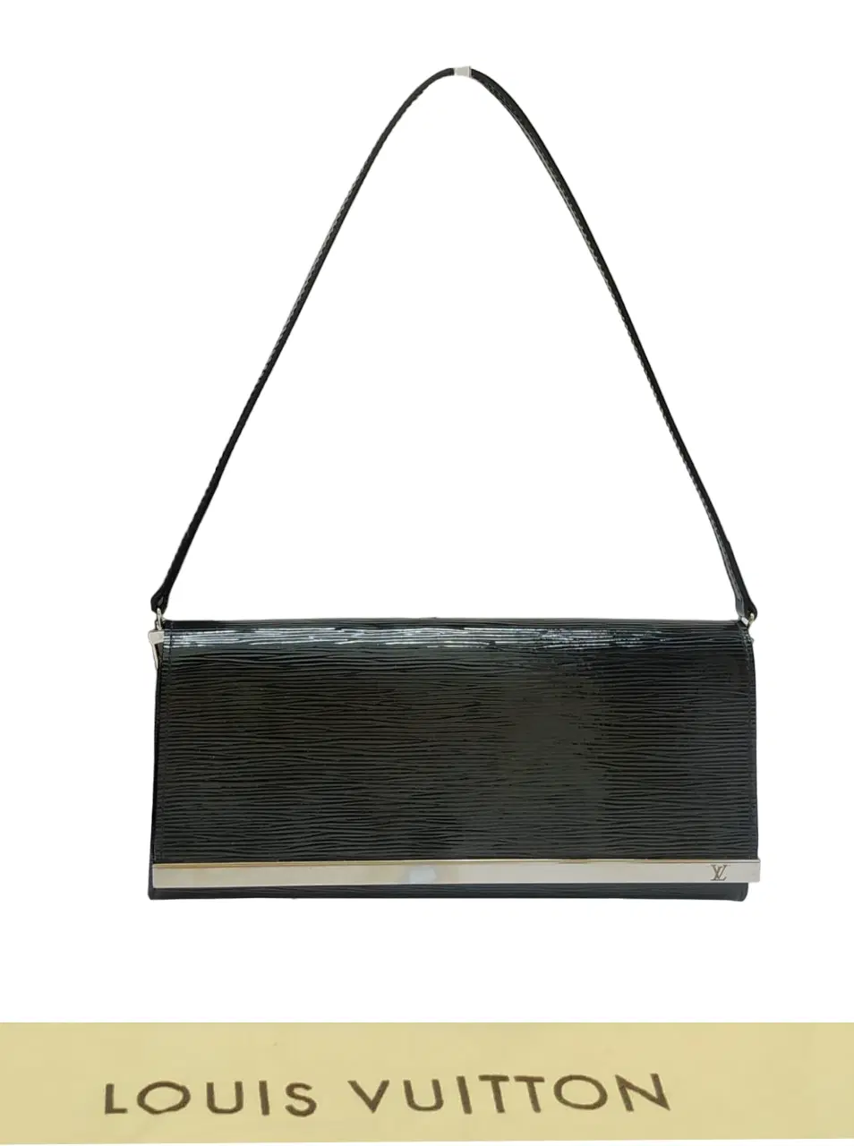 Louis Vuitton Black Epi Leather Sevigne Clutch