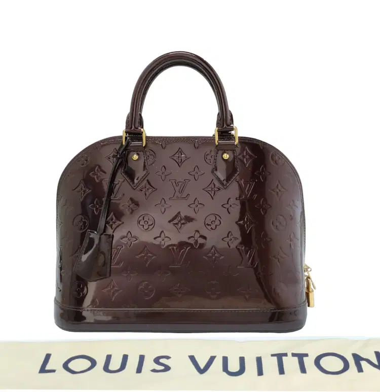 Louis Vuitton Amarante Vernis Monogram Alma PM Bag-Hover-Image
