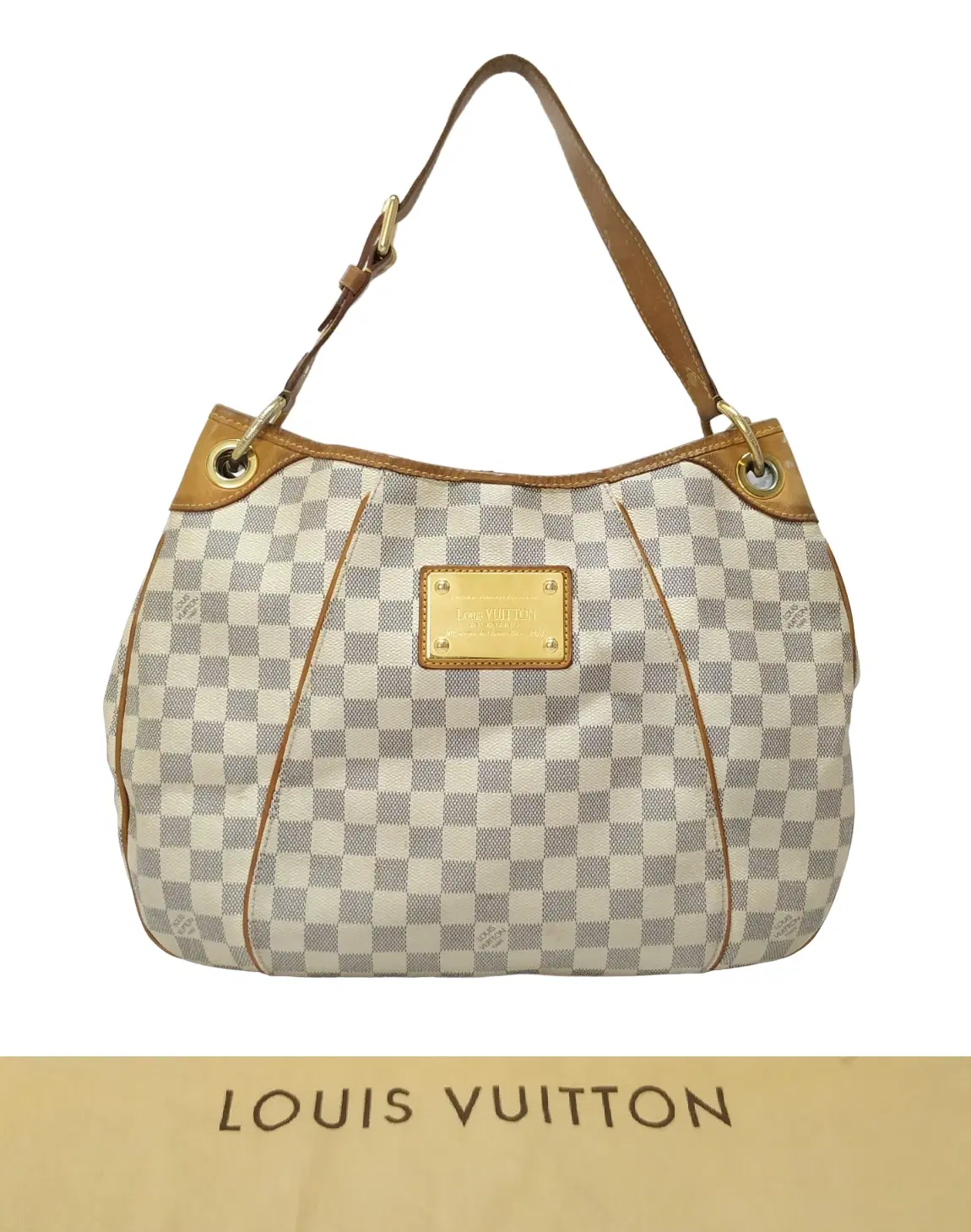 Louis Vuitton Damier Azur Canvas Galliera PM Hobo Bag
