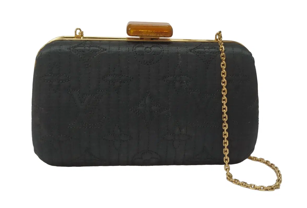 Louis Vuitton Monogram Black Minaudiere Motard Clutch