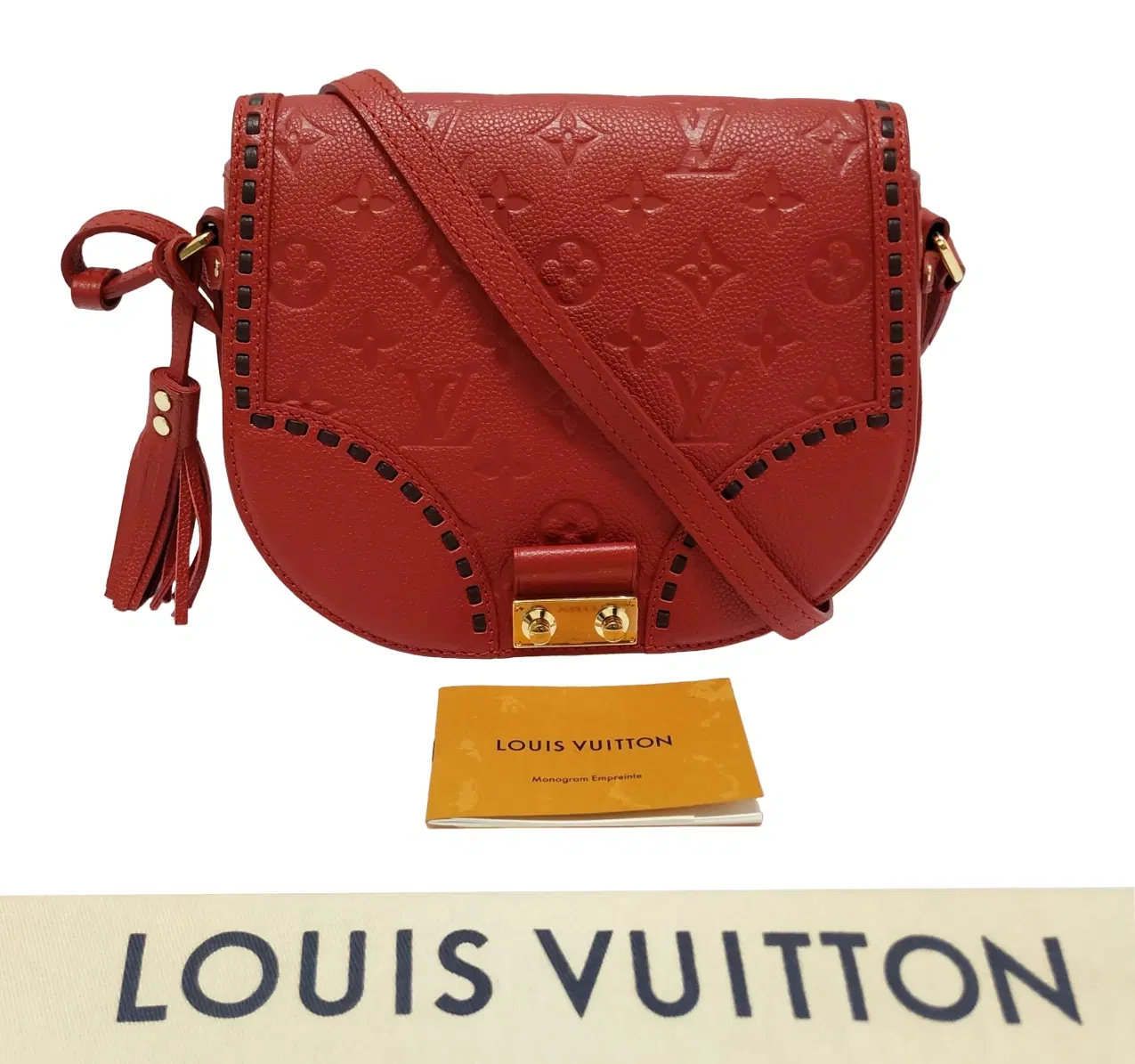 Louis Vuitton Red Monogram Empreinte Leather Junot Shoulder Bag