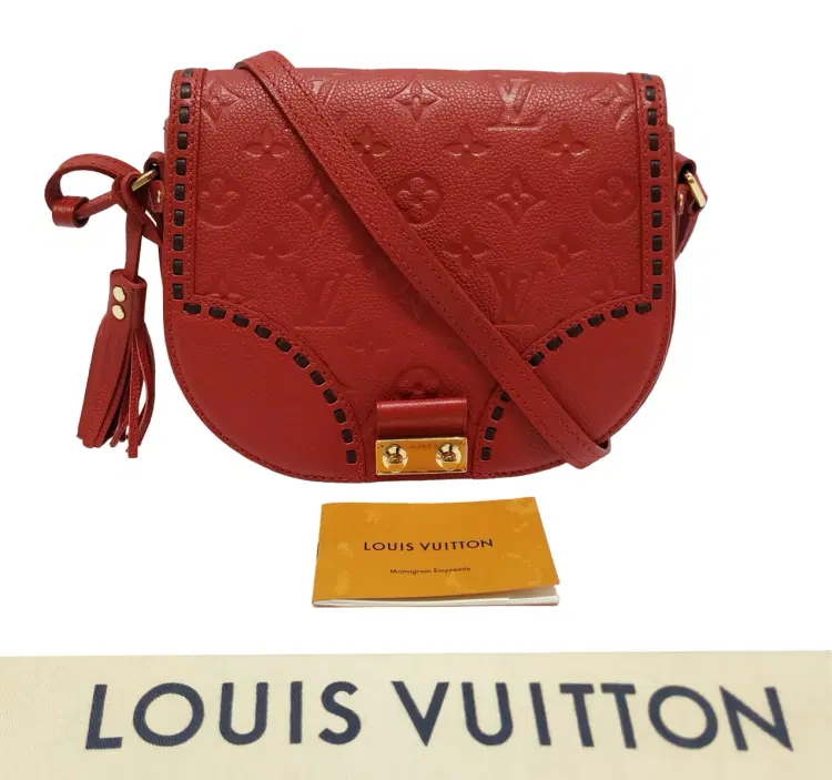 Louis Vuitton Red Monogram Empreinte Leather Junot Shoulder Bag-Hover-Image