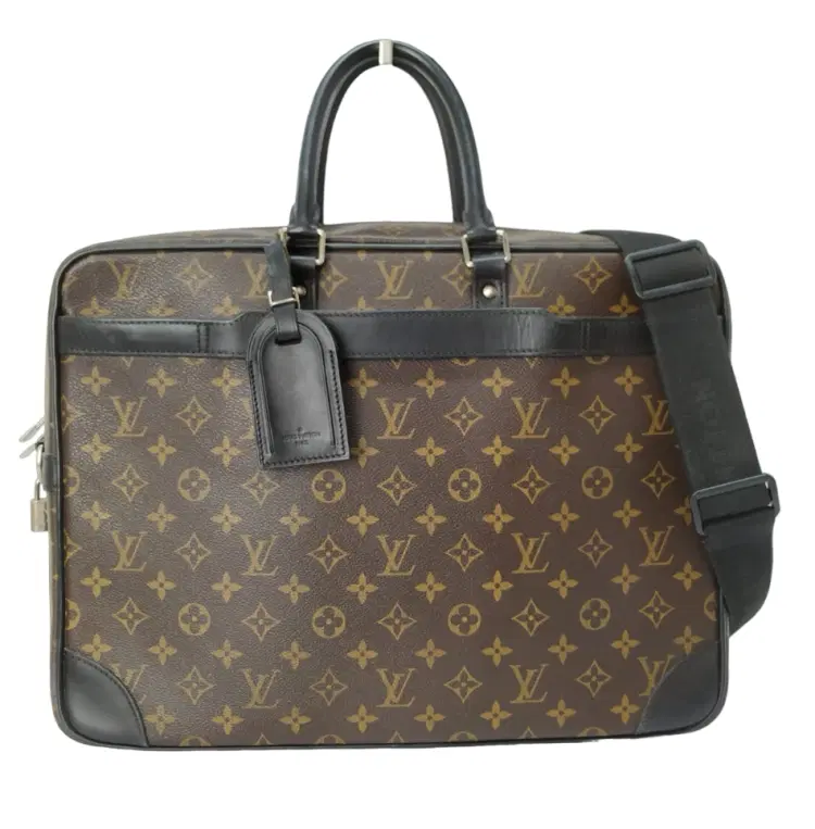 Louis Vuitton Monogram Macassar Porte-Documents Voyage Gm Bag-Hover-Image