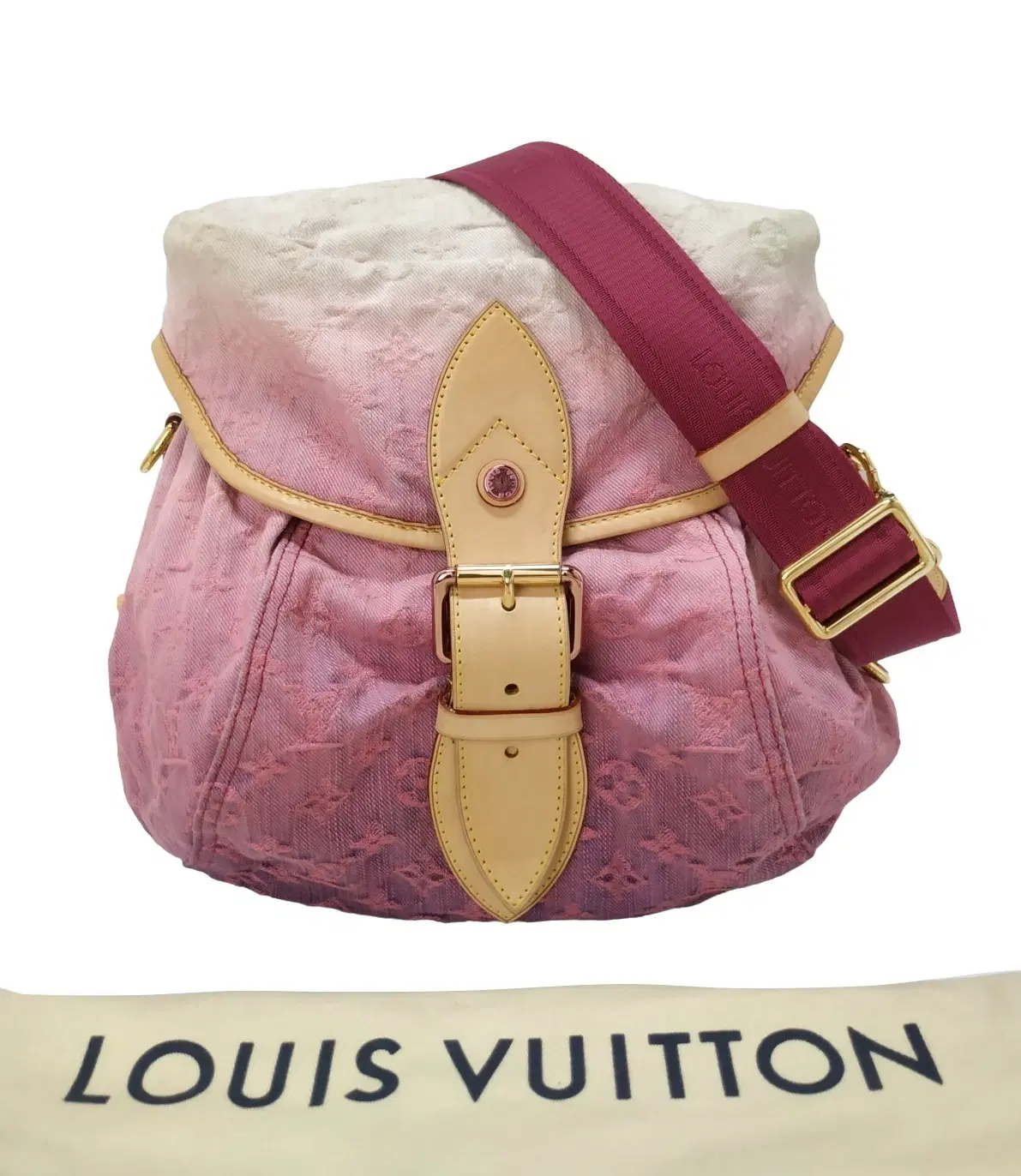 Louis Vuitton Monogram Denim Leather Limited Edition Sunshine Bag