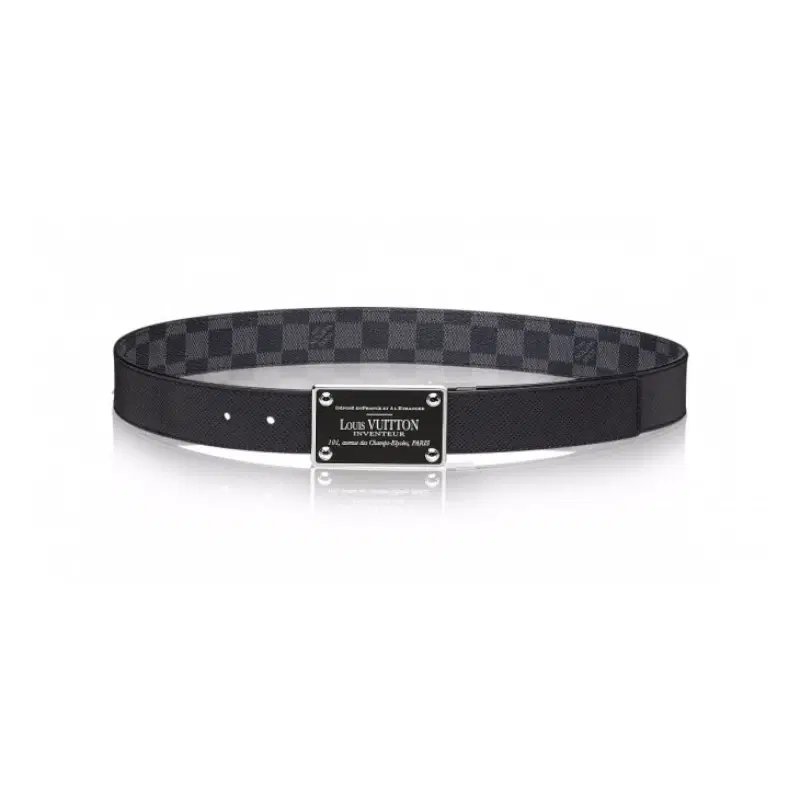 Louis Vuitton Inventeur 35mm Reversible Damier Graphite Belt