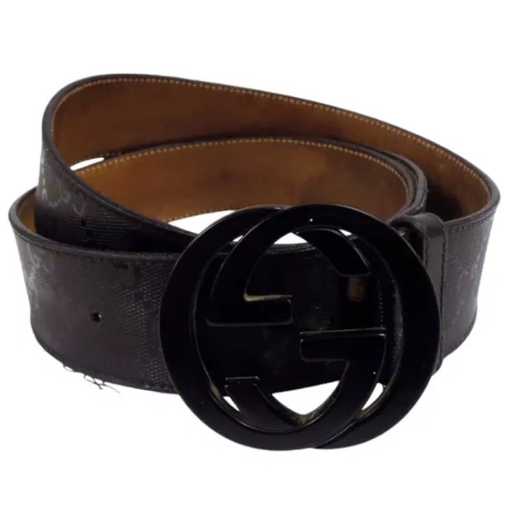 Gucci Black Patent Guccissima Leather Belt-Hover-Image