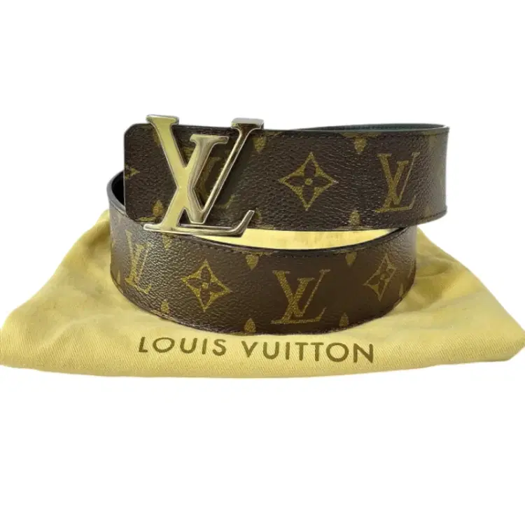 Louis Vuitton Monogram Sun Tulle LV initial Reversible Belt-Hover-Image