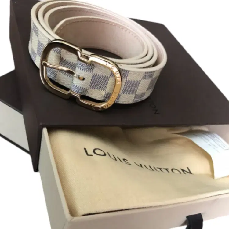 Louis Vuitton Damier Azur Mini 25MM Belt-Hover-Image